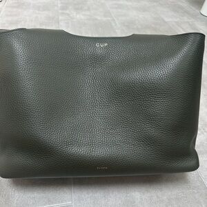 Cuyana Olive Green Systems Tote 16in